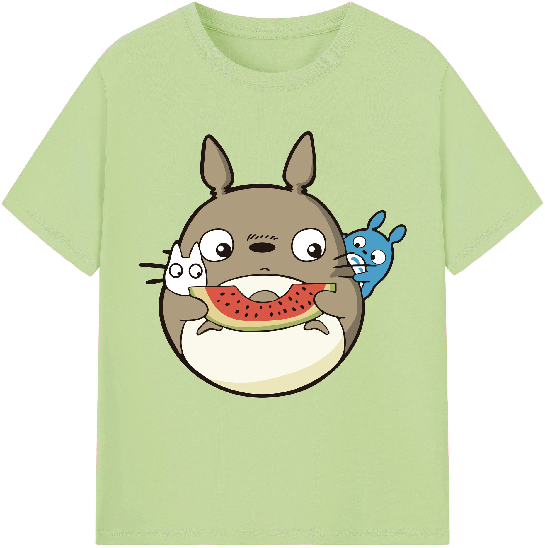 （画像用） となりのトトロ 草壁メイ 草壁サツキ My Neighbor Totoro Satsuki Kusakabe Mei Kusakabe 綿100％半袖Tシャツ（フロントプリント）